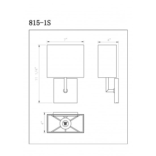 Z-Lite 1 Light Wall Sconce