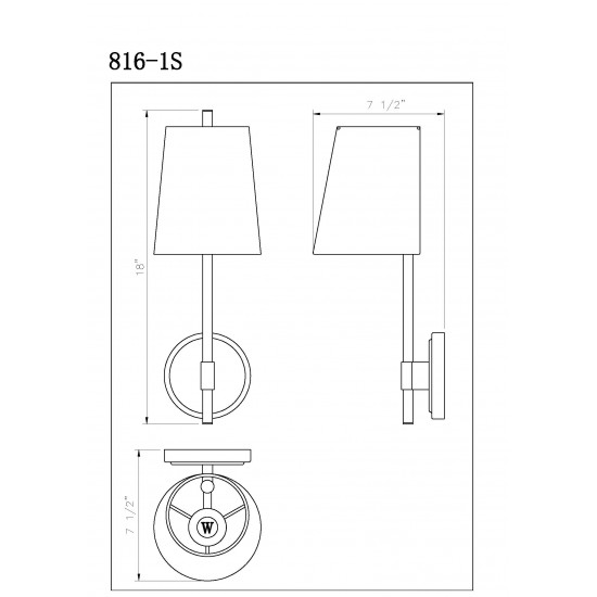 Z-Lite 1 Light Wall Sconce