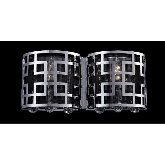 Z-Lite 2 Light Crystal Vanity Light