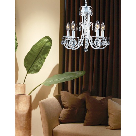 Z-Lite 5 Light Crystal Chandelier