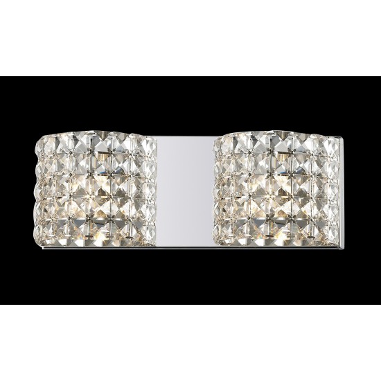 Z-Lite 2 Light Crystal Vanity Light