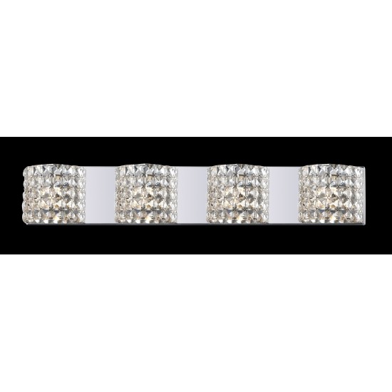 Z-Lite 4 Light Crystal Vanity Light