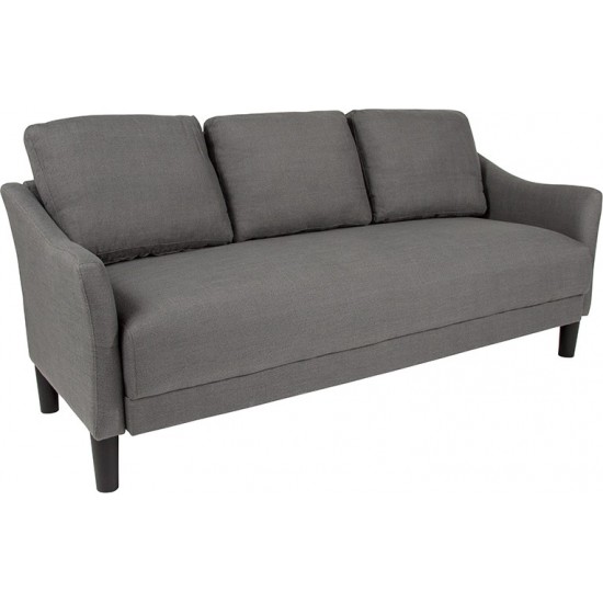 Asti Upholstered Sofa in Dark Gray Fabric