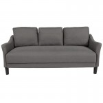 Asti Upholstered Sofa in Dark Gray Fabric