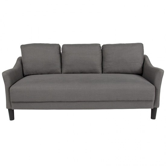 Asti Upholstered Sofa in Dark Gray Fabric