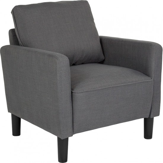 Washington Park Upholstered Chair in Dark Gray Fabric