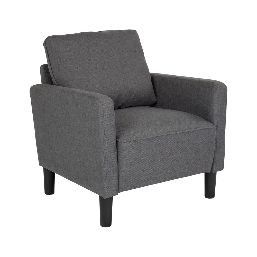 Washington Park Upholstered Chair in Dark Gray Fabric