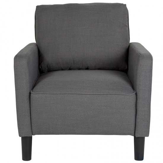 Washington Park Upholstered Chair in Dark Gray Fabric