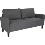 Washington Park Upholstered Sofa in Dark Gray Fabric