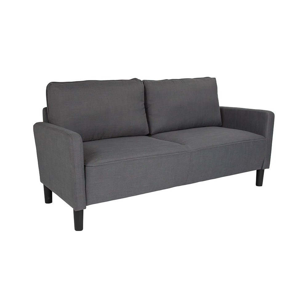 Washington Park Upholstered Sofa in Dark Gray Fabric