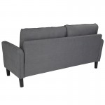 Washington Park Upholstered Sofa in Dark Gray Fabric