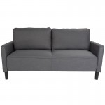 Washington Park Upholstered Sofa in Dark Gray Fabric