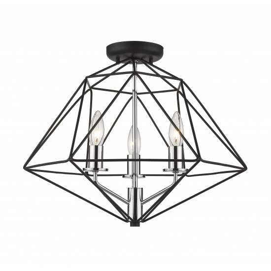 Z-Lite 3 Light Semi Flush Mount