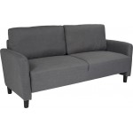 Candler Park Upholstered Sofa in Dark Gray Fabric