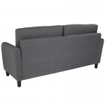 Candler Park Upholstered Sofa in Dark Gray Fabric