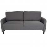 Candler Park Upholstered Sofa in Dark Gray Fabric