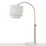 Arched 60W Table Lamp, Nickel