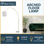 Arched Floor Lamp, Gold