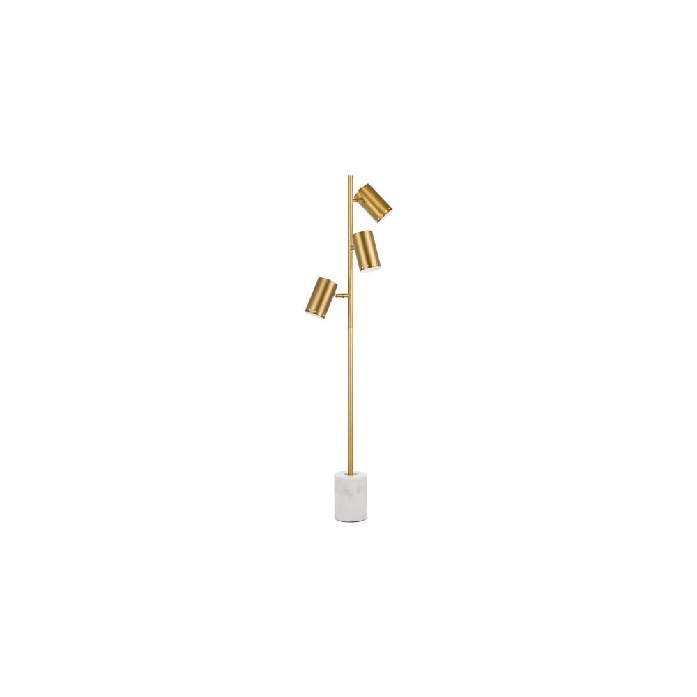 Derry Floor Lamp, Matte Gold