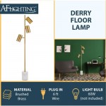 Derry Floor Lamp, Matte Gold