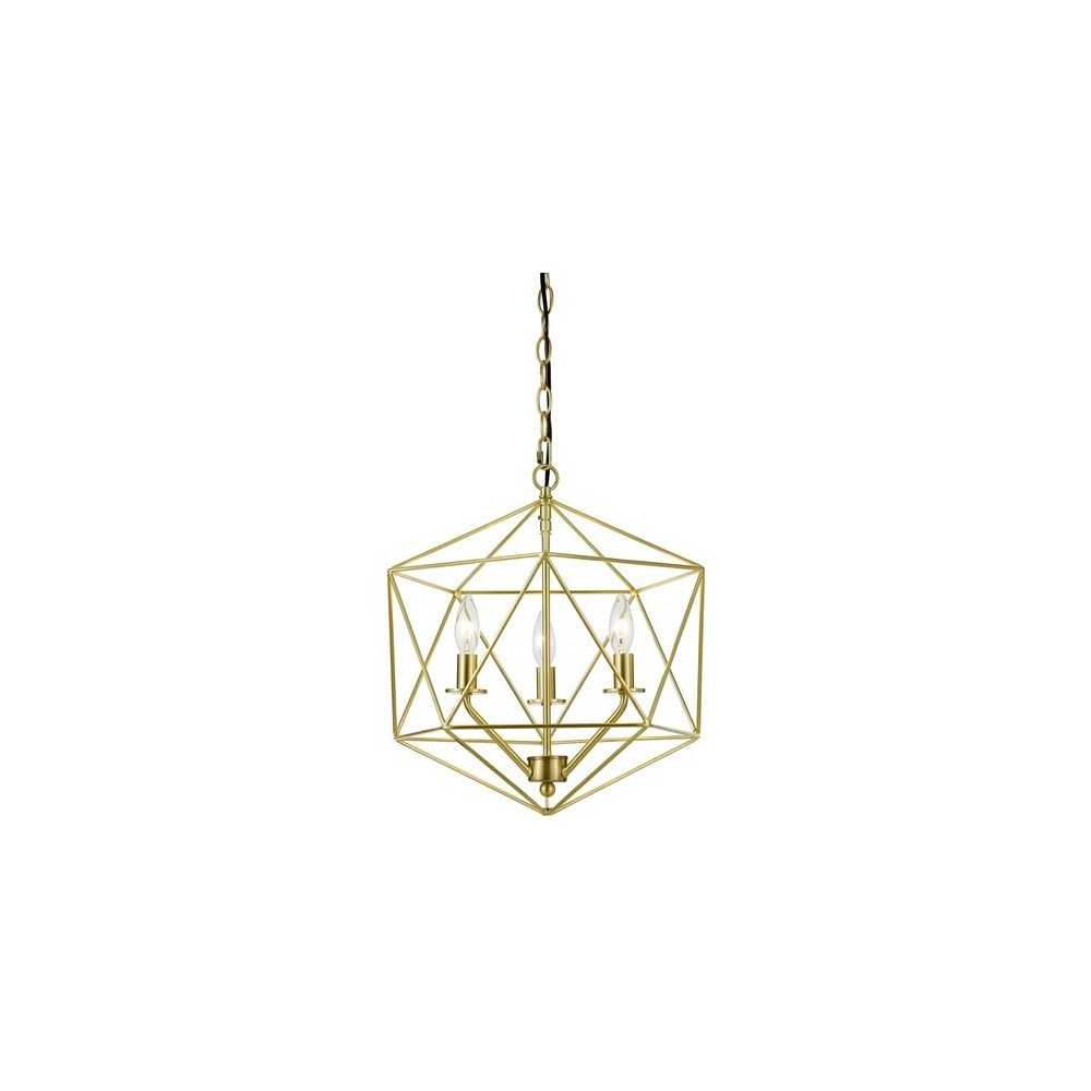 Bellini three-light, 60W chandelier, Gold