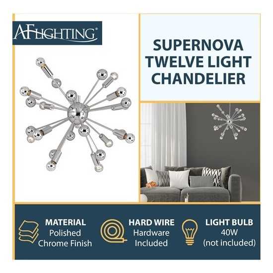 Supernova Twelve Light Chandelier