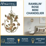 Ramblin' Rose Elements Mini Chandelier