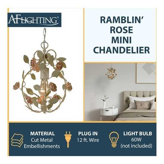 Ramblin' Rose Elements Mini Chandelier