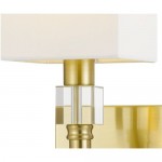 Sheridan 1-Light Wall Sconce, Satin Brass/Crystal