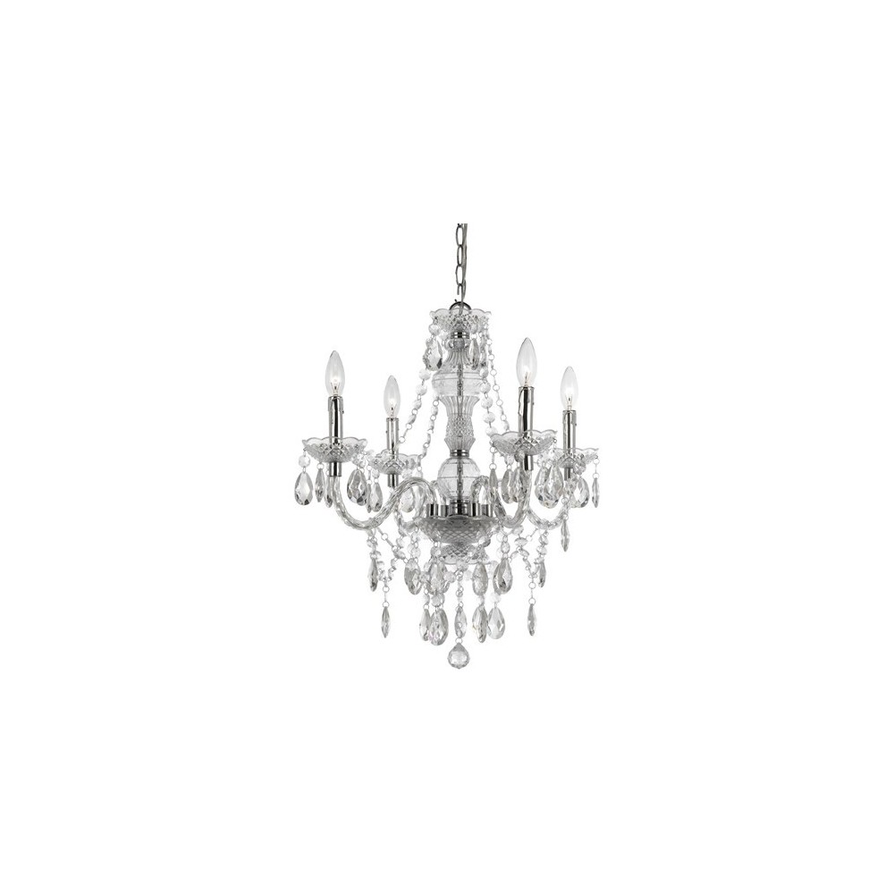 Naples Four-Light Mini Chandelier - Clear