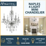 Naples Four-Light Mini Chandelier - Clear