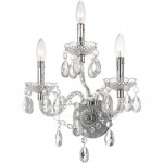 3-light wall scone, Naples Collection, Clear