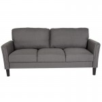 Bari Upholstered Sofa in Dark Gray Fabric