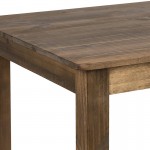 60" x 38" Rectangular Antique Rustic Solid Pine Farm Dining Table