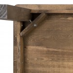 60" x 38" Rectangular Antique Rustic Solid Pine Farm Dining Table
