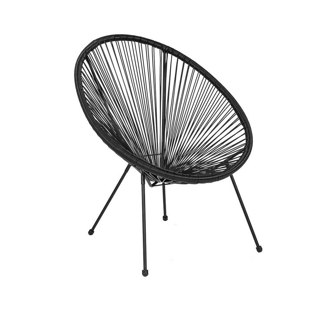 Valencia Oval Comfort Series Take Ten Black Rattan Lounge Chair Valencia Oval Comfort Series Take Ten Black Rattan Lounge Chair