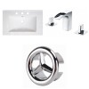 30-in. W 3H8-in. Ceramic Top Set In White Color