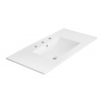 35.5-in. W 3H8-in. Ceramic Top Set In White Color