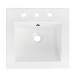 21-in. W 3H8-in. Ceramic Top Set In White Color