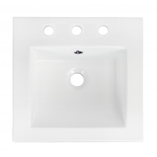 21-in. W 3H8-in. Ceramic Top Set In White Color