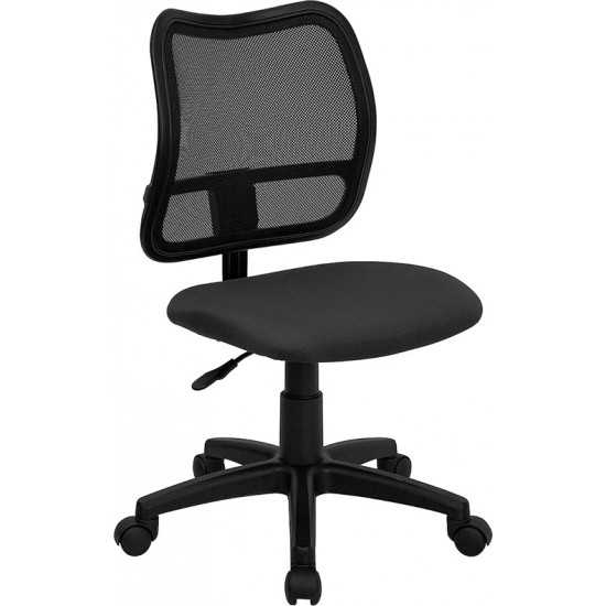 Mid-Back Gray Mesh Swivel Task Office Chair