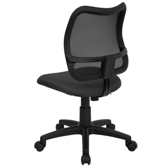 Mid-Back Gray Mesh Swivel Task Office Chair