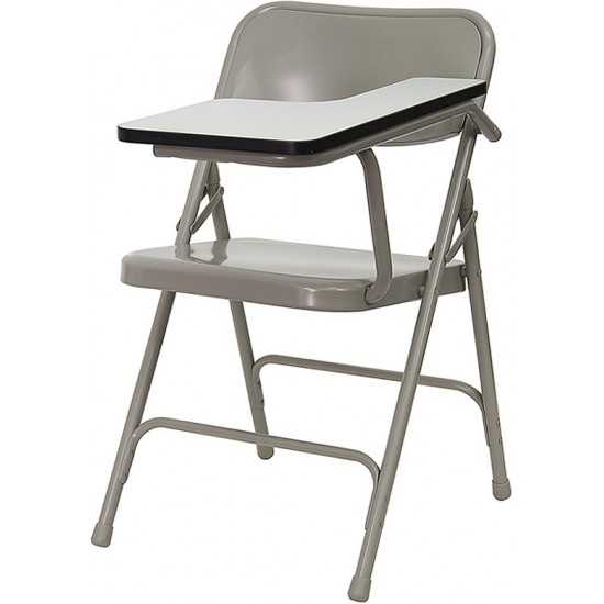 Premium Steel Folding Chair with Left Handed Tablet Arm