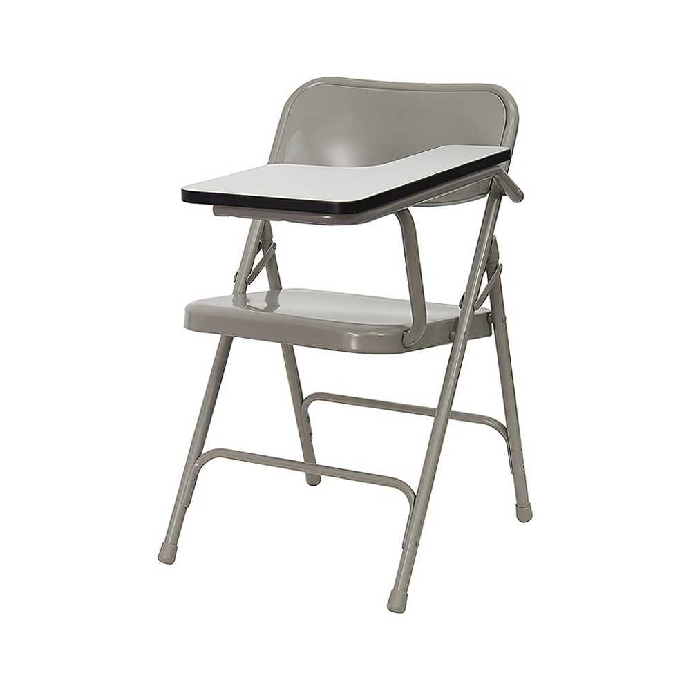 Premium Steel Folding Chair with Left Handed Tablet Arm