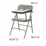 Premium Steel Folding Chair with Left Handed Tablet Arm