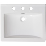 21-in. W 3H8-in. Ceramic Top Set In White Color