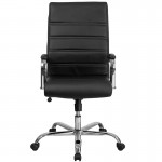 High Back Office Chair | High Back LeatherSoft Executive Office Swivel Chair with Wheels