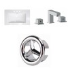 32-in. W 3H8-in. Ceramic Top Set In White Color