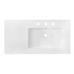 35.5-in. W 3H8-in. Ceramic Top Set In White Color