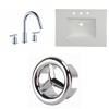 30.75-in. W 3H8-in. Ceramic Top Set In White Color